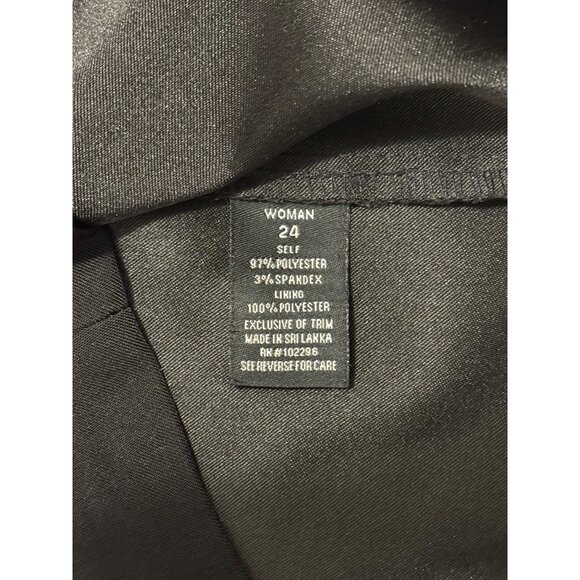 Dressbarn Black Tiered Sheath Dress Size 24W 3X Timeless Classic Plus Size - Picture 8 of 9